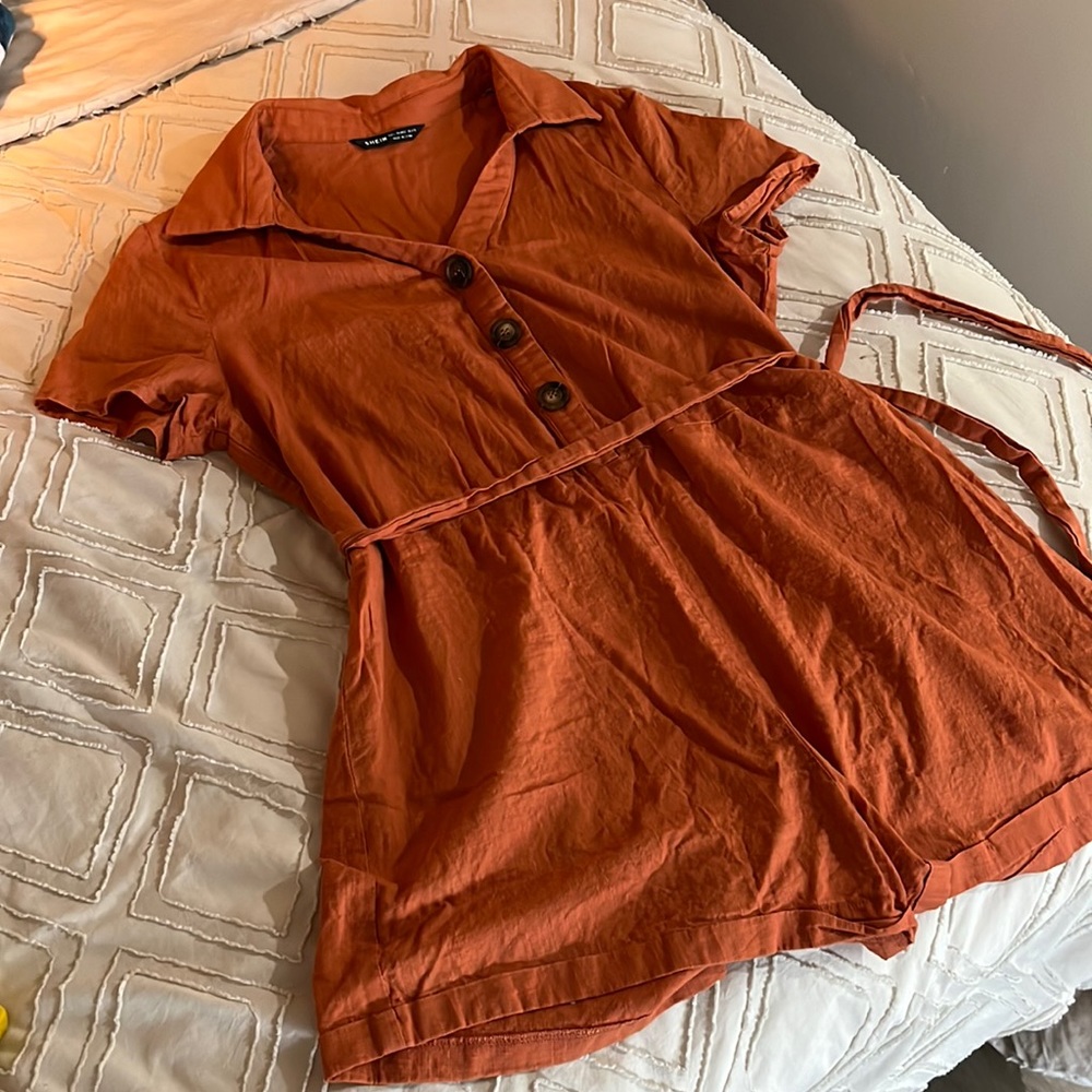 Dark Orange Romper Size L